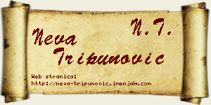 Neva Tripunović vizit kartica